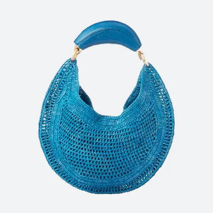 Woven Crescent Handbag – Hollow Design Women's Underarm Bag