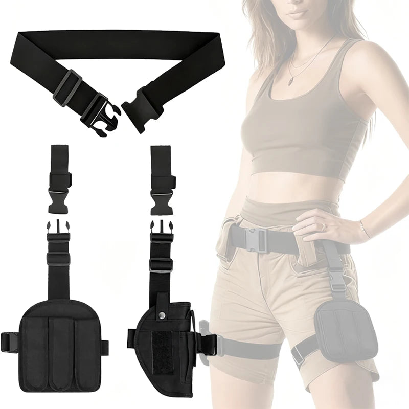 Tactical Drop Leg Holster – Universal Nylon Thigh Pistol Holster
