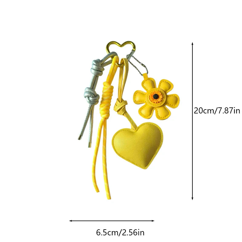 Sunflower Bag Charm – Exquisite Floral Keychain Accessory