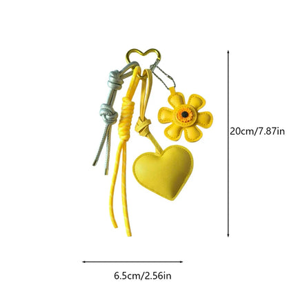 Sunflower Bag Charm – Exquisite Floral Keychain Accessory