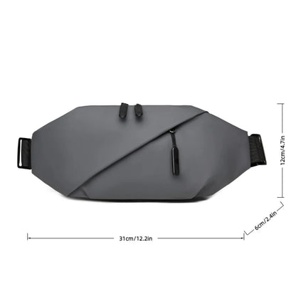 Men's Minimalist Crossbody Chest Bag – Sports Waist & Shoulder Pack