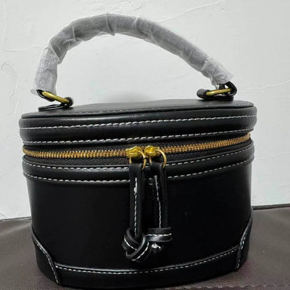 Woven Box Bag – Women's Retro PU Leather Top Handle Handbag