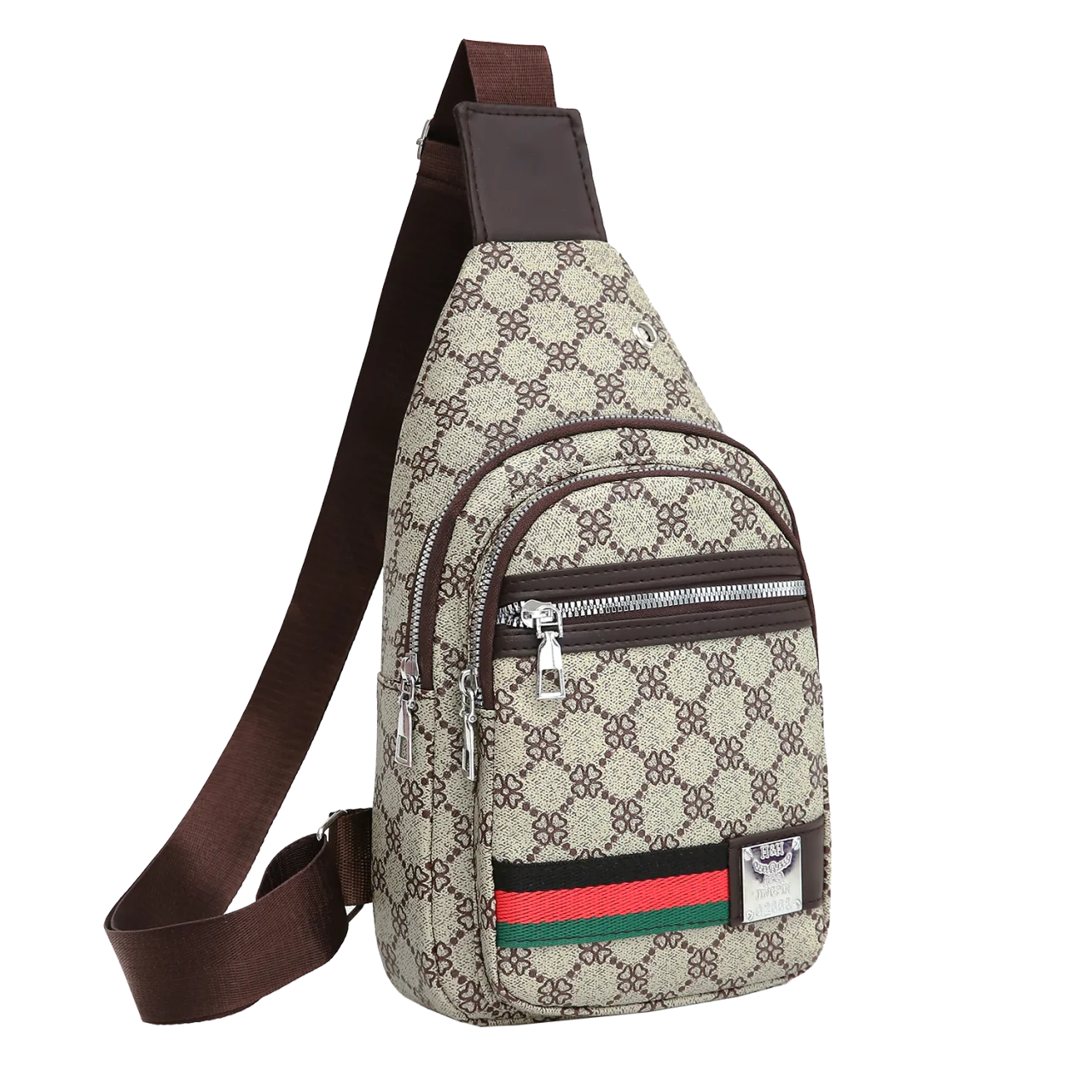 Men's Crossbody Sling Bag – Multifunction Messenger Chest Bag with Earphone Hole