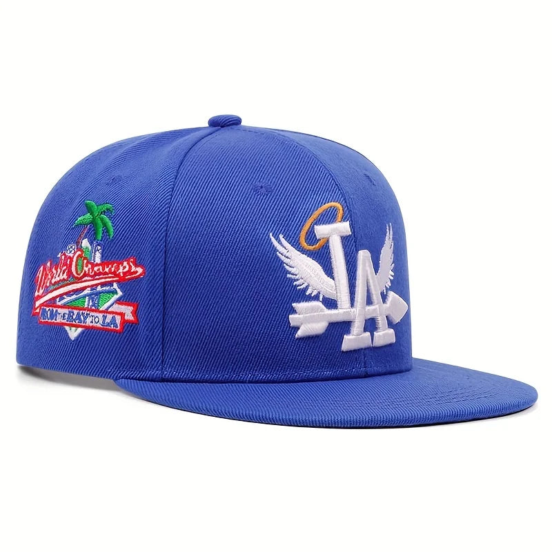 NY Embroidery Snapback Baseball Cap – Unisex Flat Brim Hat