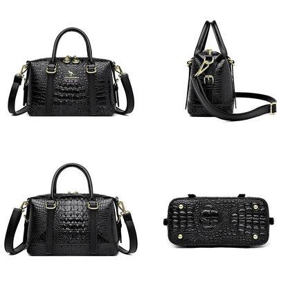Crocodile Pattern Tote Bag for Women – Luxury Handbag & Crossbody