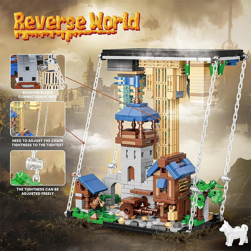 Anti-Gravity Reversed World Building Blocks – 835pcs Medieval City