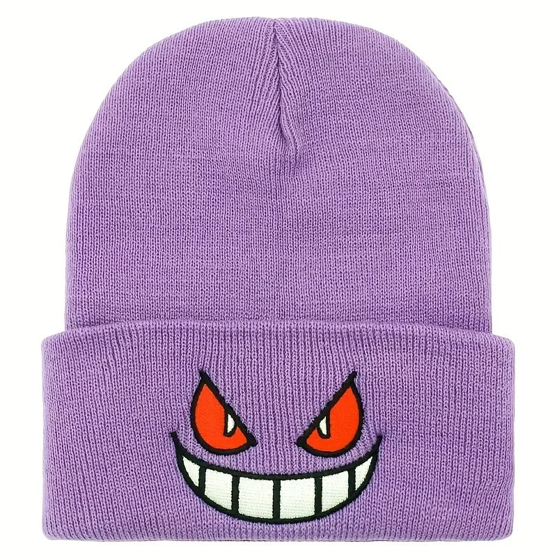 Embroidered Winter Beanie – Warm Unisex Hip Hop Ski Hat