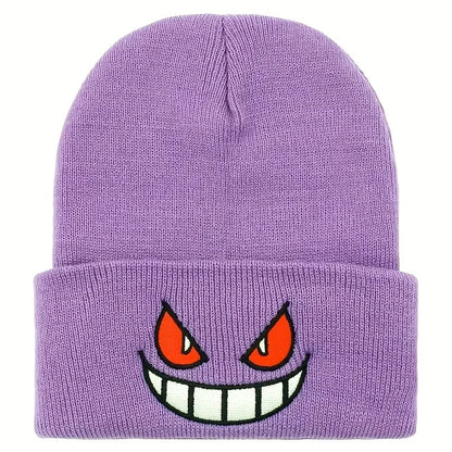 Embroidered Winter Beanie – Warm Unisex Hip Hop Ski Hat