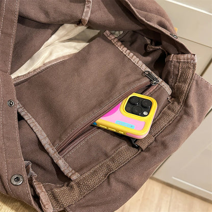 Canvas Backpack for Women – Casual Flip Flap School & Travel Bag
