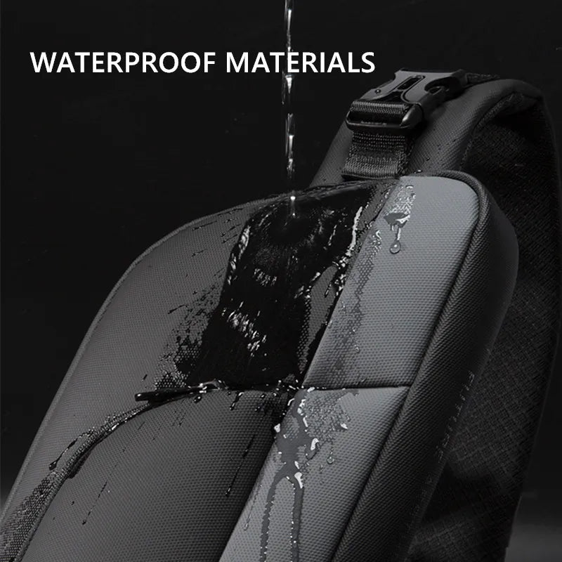 Bange Waterproof Chest Bag – Slim Multifunctional Sling Pack for Men