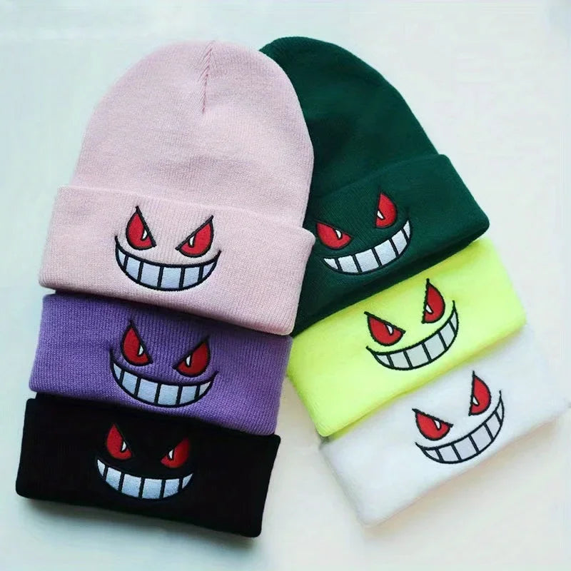 Embroidered Winter Beanie – Warm Unisex Hip Hop Ski Hat