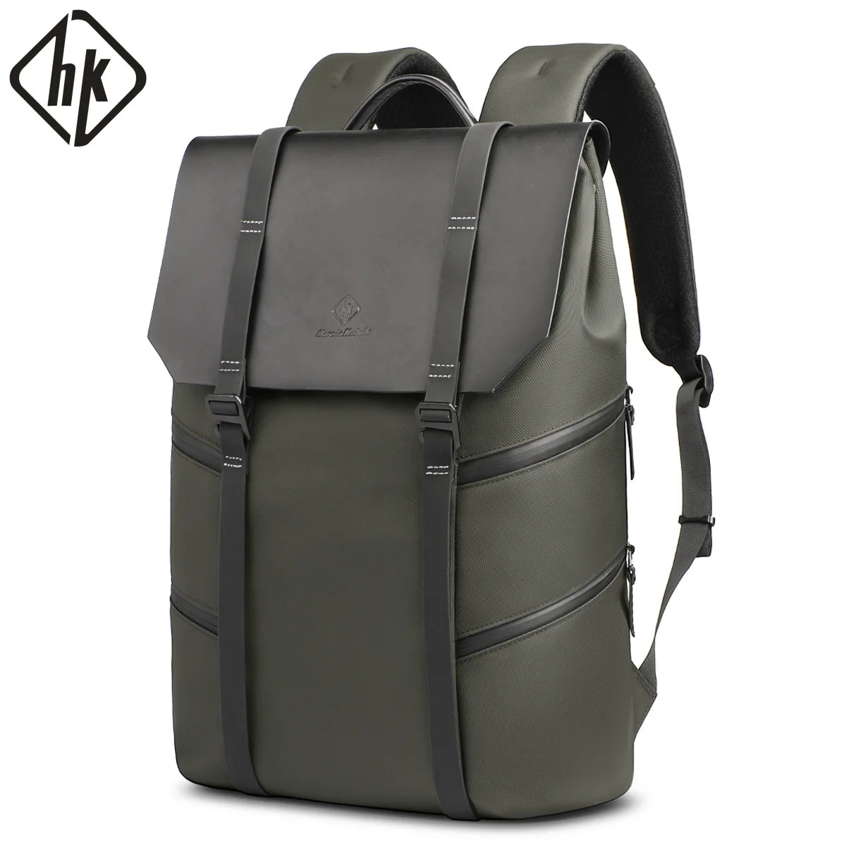 Large Travel Backpack for Men – Vintage Waterproof 15.6" Laptop School Bag
