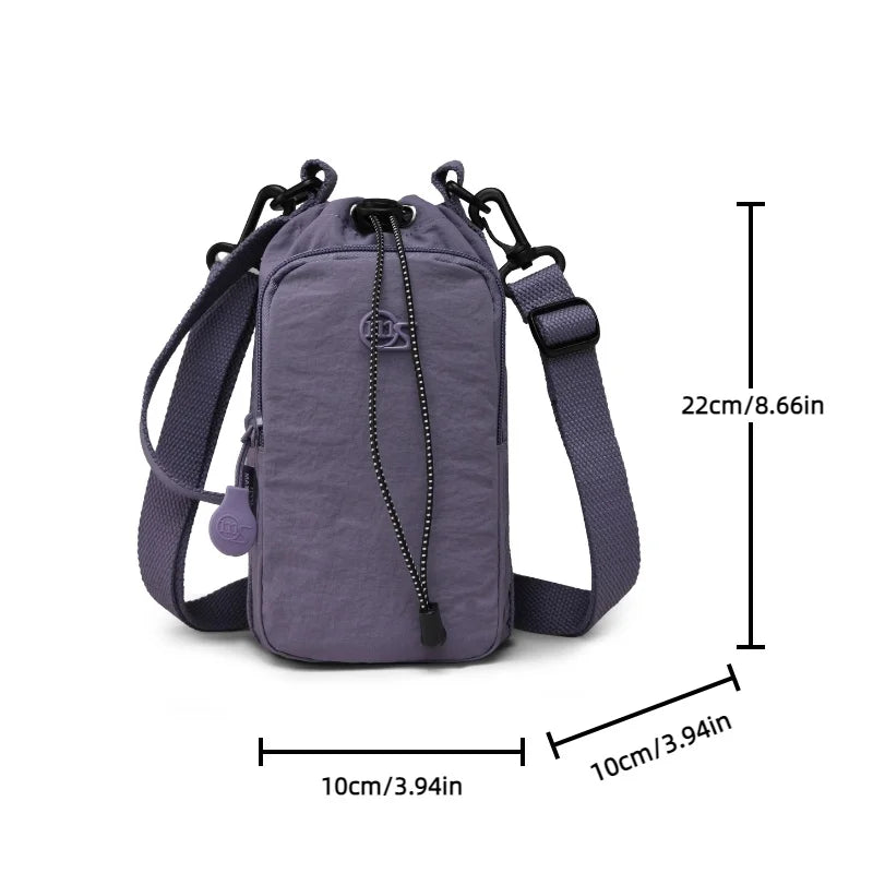 Water Bottle Carrier Bag – Crossbody with Phone Pocket