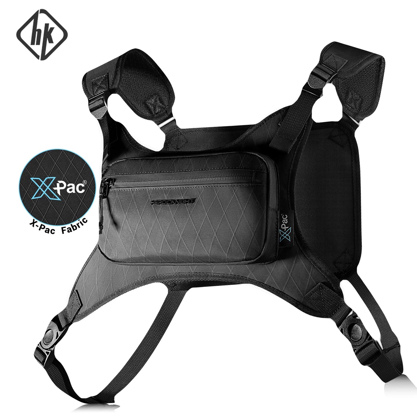 Men's Sports Chest Bag – Water-Resistant Lightweight with Reflective Strips