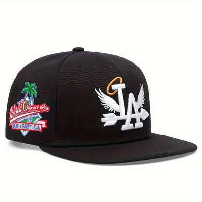NY Embroidery Snapback Baseball Cap – Unisex Flat Brim Hat