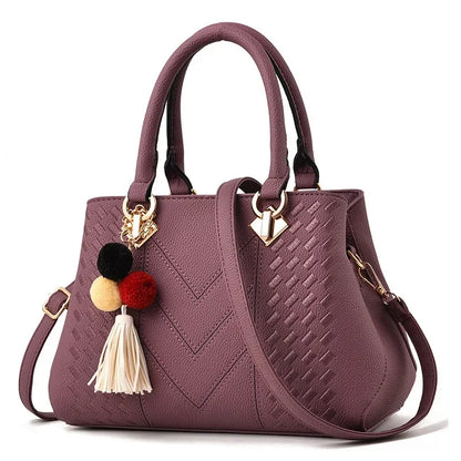 Large Capacity PU Leather Handbag Women Shoulder Crossbody Bag