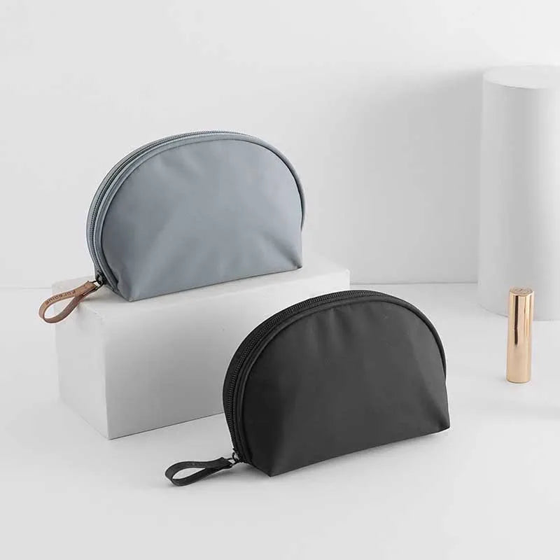 Semicircle Travel Cosmetic Bag for Women