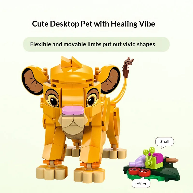 LEGO Disney 43243 Simba the Lion King Building Set for Kids