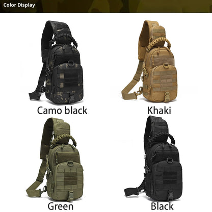 Tactical Sling Bag – Men's Military MOLLE Chest Pack & Crossbody