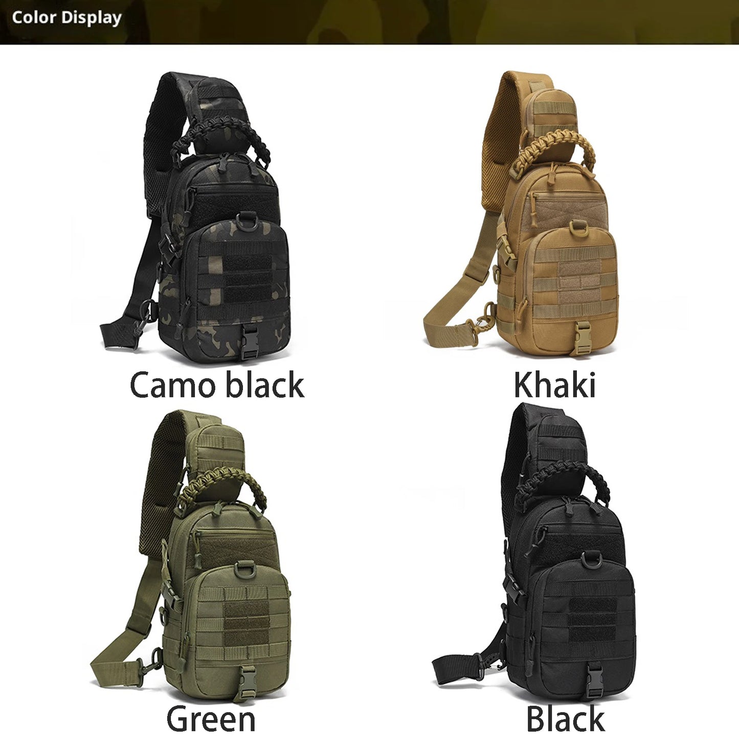 Tactical Sling Bag – Military Chest Pack & Crossbody Backpack