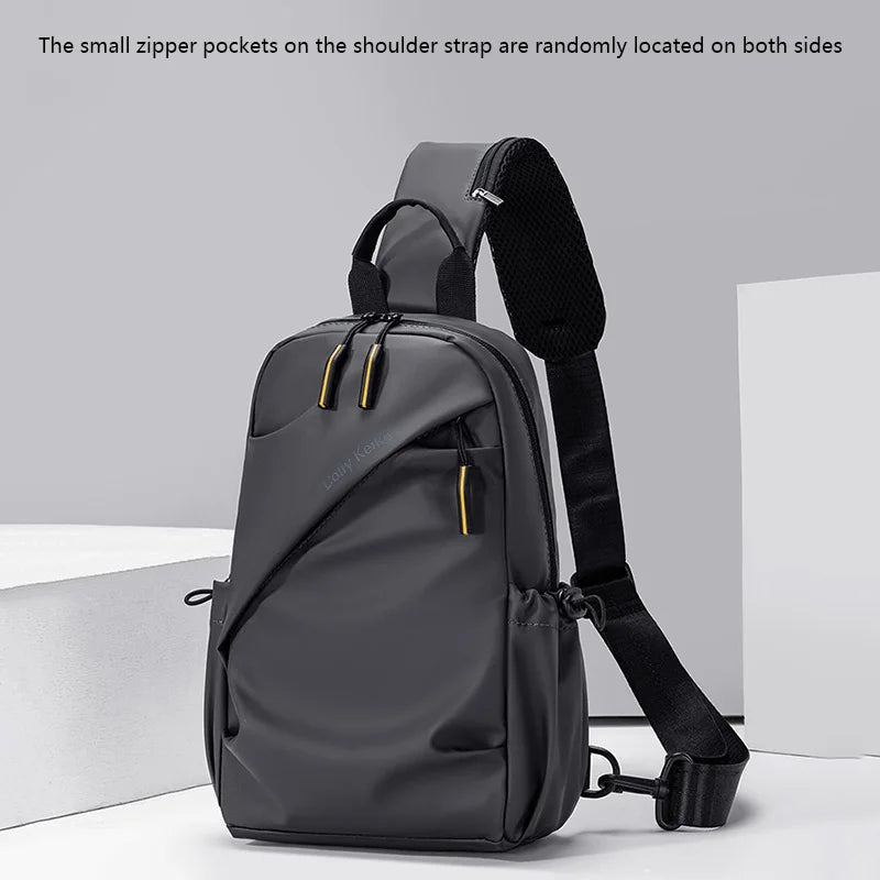 Men's Waterproof Chest Bag – Minimalist Sling Crossbody