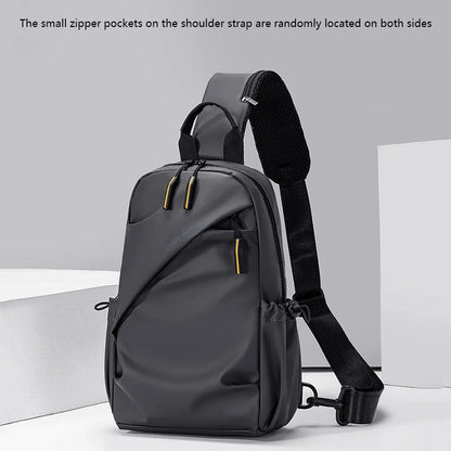 Men's Waterproof Chest Bag – Minimalist Sling Crossbody