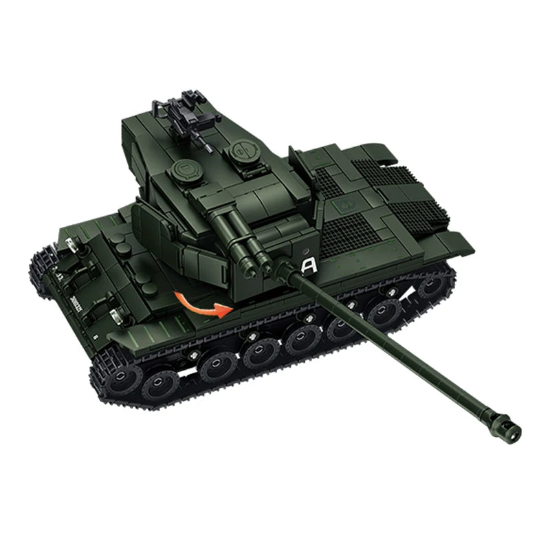 M26 Pershing Heavy Tank Building Blocks Set