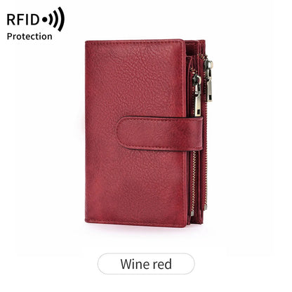RFID Blocking Women's Wallet – Large Capacity Card Holder