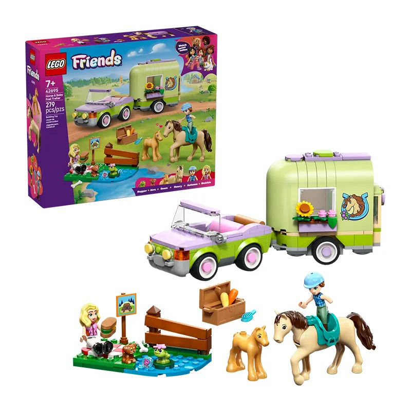 LEGO Friends Horse & Baby Foal Trailer 42695 Building Set