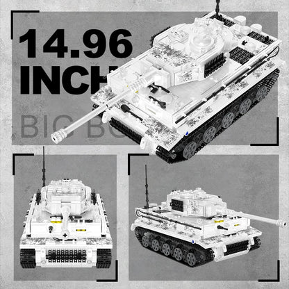 Tiger I Heavy Tank Building Set – WWII Military Brick Model