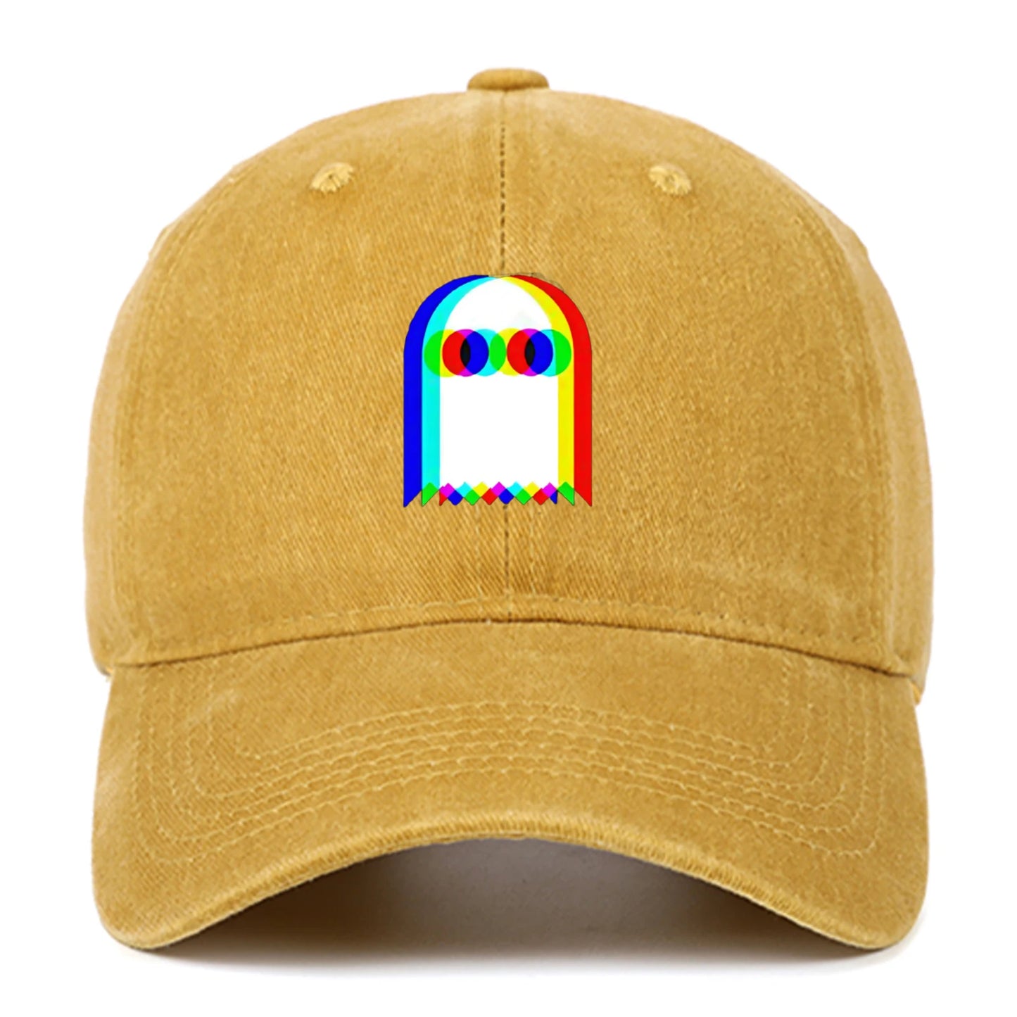 Colorful Ghost Print Baseball Cap – Adjustable Unisex Hat