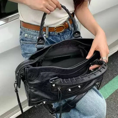 Motorcycle Crossbody Bag – Women's Luxury Leather Tote