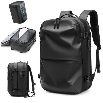 Vacuum Compression Travel Backpack – 17" Laptop, Large Capacity, Business