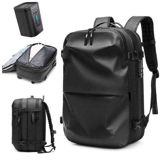 Vacuum Compression Travel Backpack – 17" Laptop, Large Capacity, Business