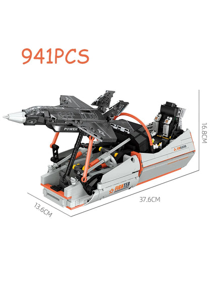 F-35 Fighter Jet Flight Simulator Building Blocks MOC 941pcs