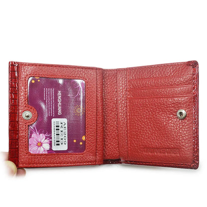 Women's Patent Leather Mini Wallet – Coin & Card Purse