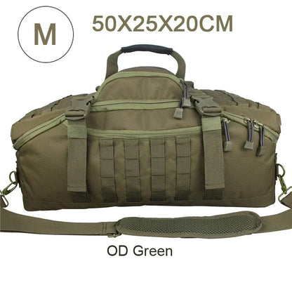 Tactical Duffle Backpack – 25L 45L 80L MOLLE Camping Travel Bag
