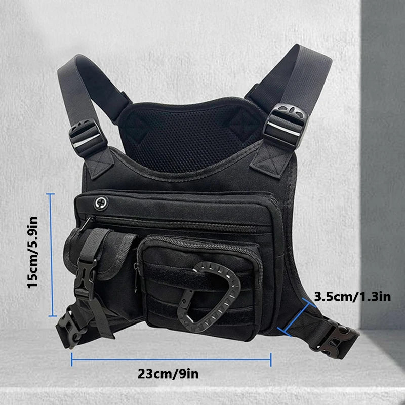 Tactical Chest Bag – Multi-Pocket Outdoor Sports Harness Pack
