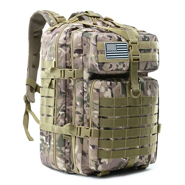 50L Tactical Backpack – MOLLE Military Bag for Hiking, Hunting & EDC