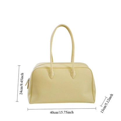 Lychee Leather Large Shoulder Bag for Women
