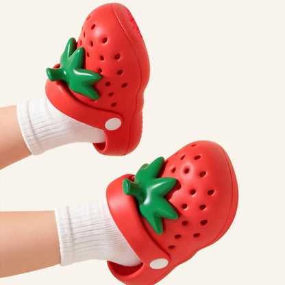 Strawberry EVA Slippers – Cute Non-Slip Beach Sandals