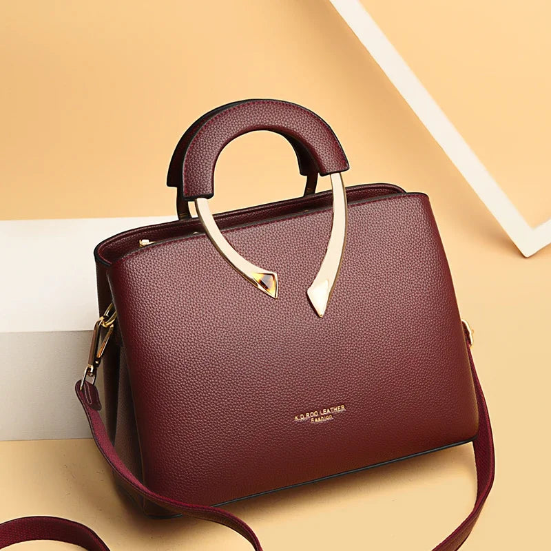 Leather Crossbody Shoulder Bag for Women – Luxury Designer Tote