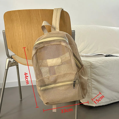 Mesh Backpack – Lightweight Foldable School & Gym Bag