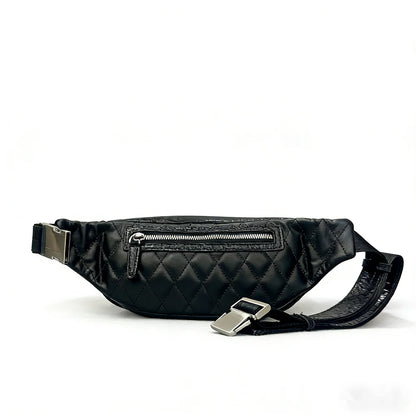 Crocodile Leather Belt Bag – Crossbody Fanny Pack for Outdoor & Sports