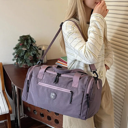 Large Capacity Gym Duffel Bag with Multiple Compartments & Adjustable Strap