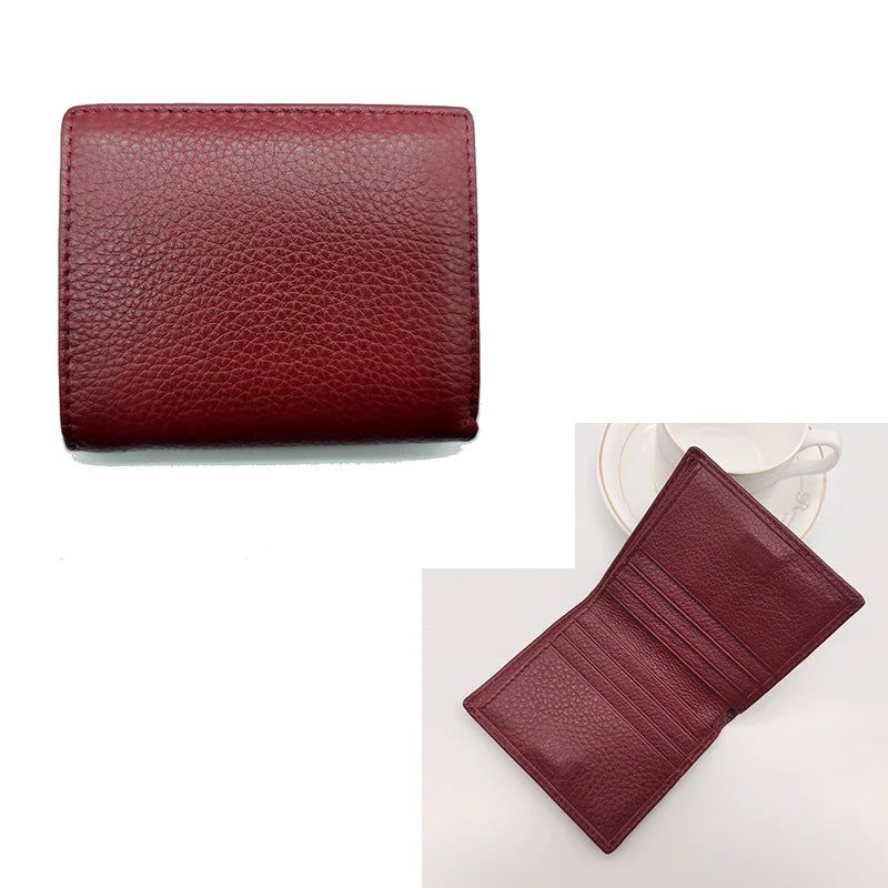 Slim Bifold Wallet – Unisex Short Wallet with Card Holder