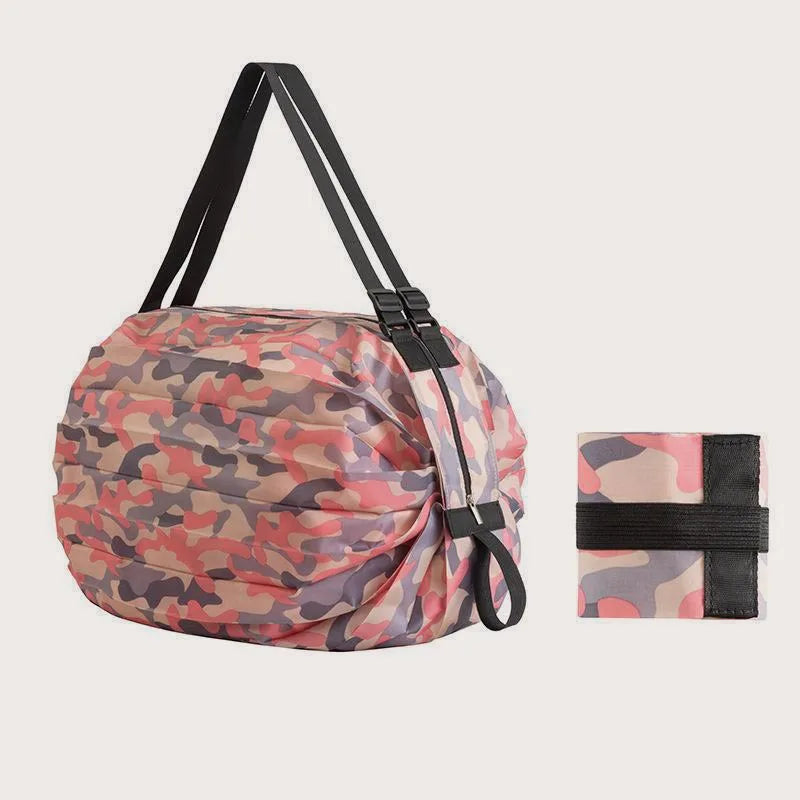 Foldable Waterproof Shopping Bag – Reusable Portable Tote