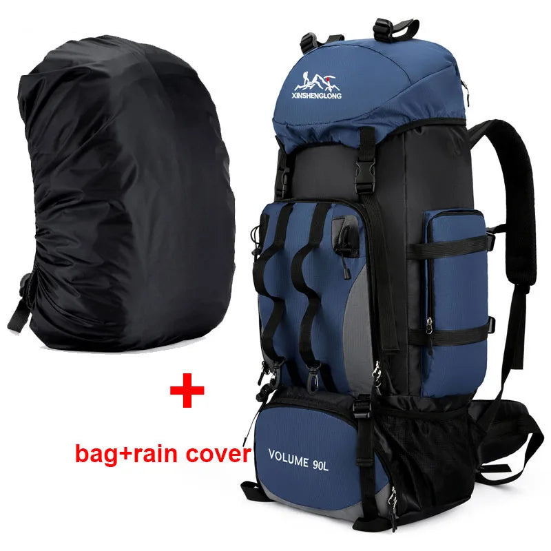 90L Hiking Backpack – Large Capacity Waterproof Camping Rucksack