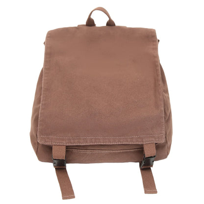 Canvas Backpack for Women – Casual Flip Flap School & Travel Bag