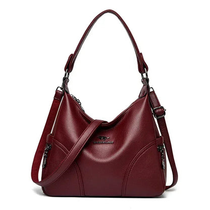 Leather Tote Bag for Women – Large Capacity Shoulder & Crossbody